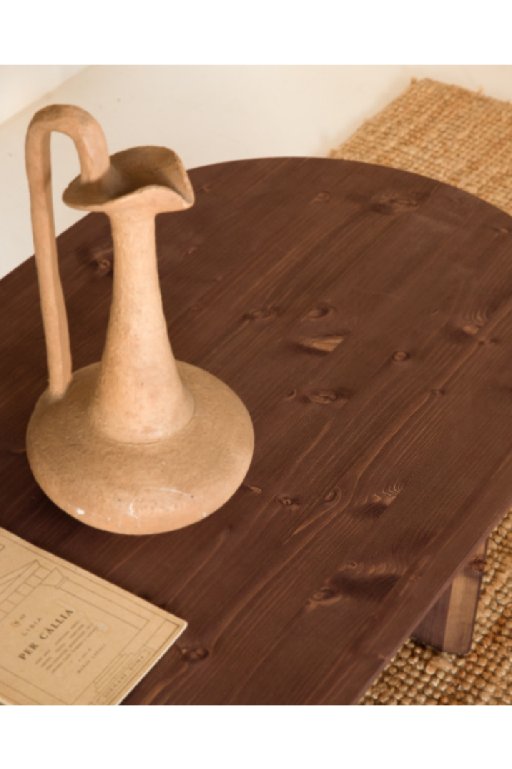 Wooden Oval Coffee Table | Decowood Bloom | Oroa.com