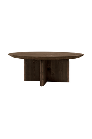 Round Solid Wood Coffee Table | Decowood Bloom | Oroa.com