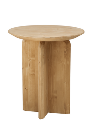 Round Solid Wood Side Table | Decowood Bloom | Oroa.com