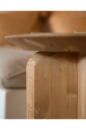 Round Solid Wood Side Table | Decowood Bloom | Oroa.com