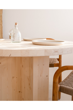 Japandi Round Dining Table | Decowood Tokyo | Oroa.com