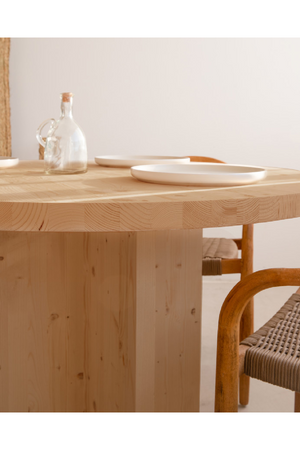Japandi Round Dining Table | Decowood Tokyo | Oroa.com