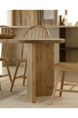 Oval Wood Dining Table | Decowood Osaka | Oroa.com