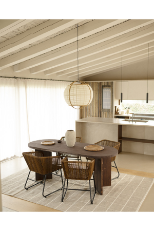 Oval Wood Dining Table | Decowood Osaka | Oroa.com