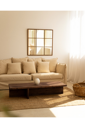 Varnished Wood Coffee Table | Decowood Sam | OROA.com