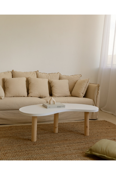 Curved Wooden Coffee Table | Decowood Gina | Oroa.com