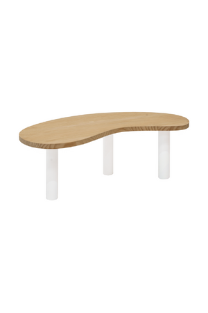 Curved Wooden Coffee Table | Decowood Gina | Oroa.com