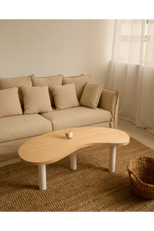 Curved Wooden Coffee Table | Decowood Gina | Oroa.com