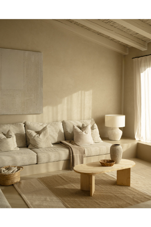 Oval Wood Coffee Table | Decowood Osaka | Oroa.com