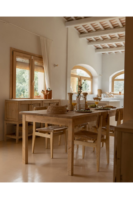 Varnished Wood Dining Table | Decowood Lia | Oroa.com