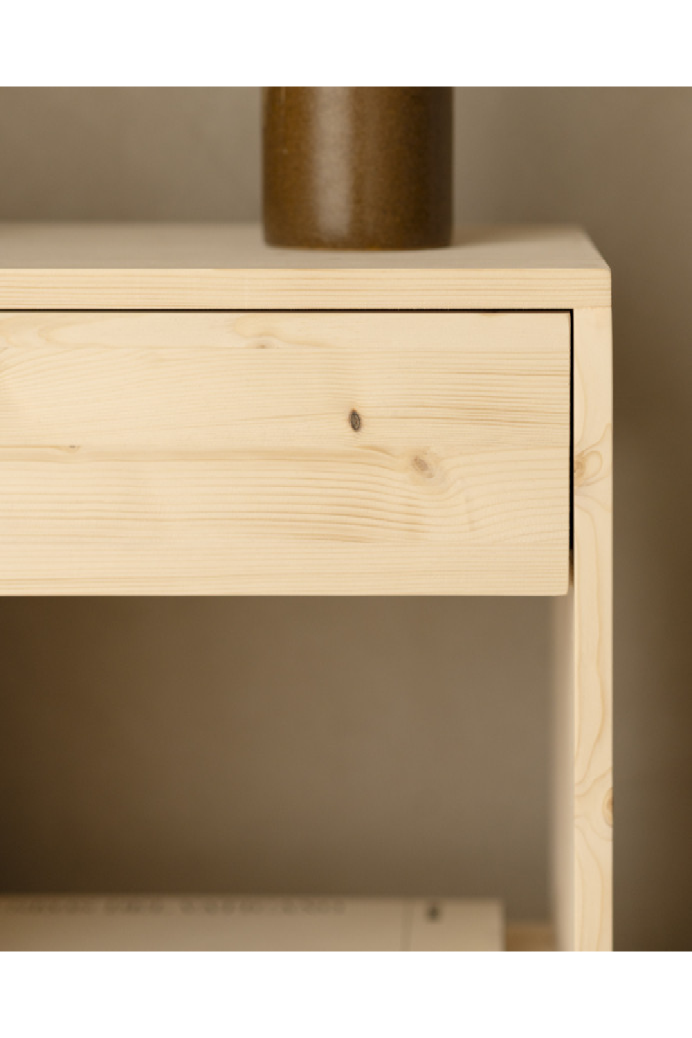 1-Drawer Wooden Bedside Table | Decowood Martina | Oroa.com