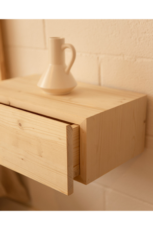 Wooden Headboard and Floating Table | Decowood Flandes + Ingrid | Oroa.com