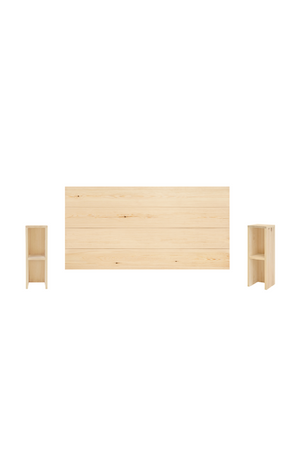 Wooden Headboard and Bedside Table | Decowood Flandes + Lina | Oroa.com