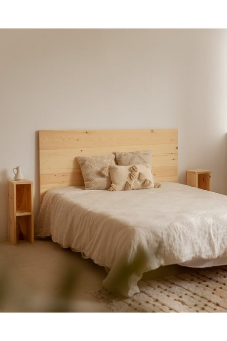 Wooden Headboard and Bedside Table | Decowood Flandes + Lina | Oroa.com