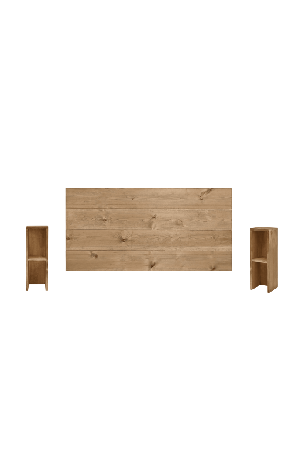 Wooden Headboard and Bedside Table | Decowood Flandes + Lina | Oroa.com