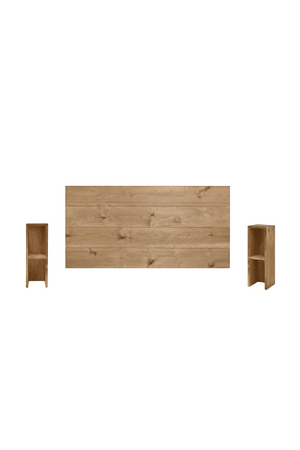 Wooden Headboard and Bedside Table | Decowood Flandes + Lina | Oroa.com