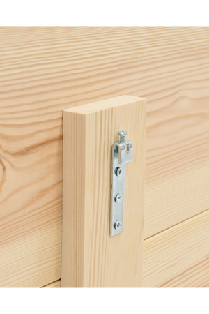 Wooden Headboard and Nordic Bedside Table | Decowood Flandes + Stoke | Oroa.com