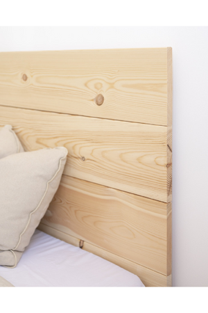 Wooden Headboard and Nordic Bedside Table | Decowood Flandes + Stoke | Oroa.com