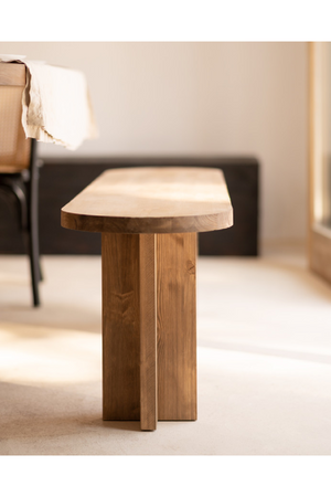 Oval Dining Table and Bench Set | Decowood Tokyo | Oroa.com