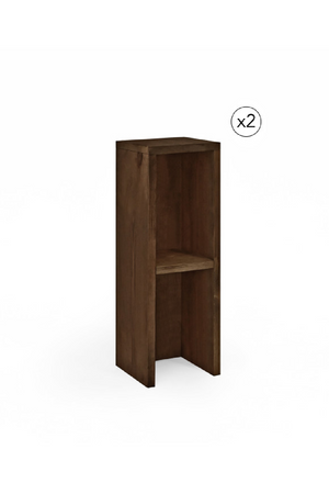 Fir Wood Bedside Table Set (2) | Decowood Lina | Oroa.com