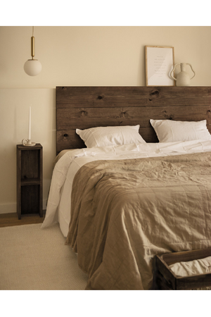 Fir Wood Bedside Table Set (2) | Decowood Lina | Oroa.com