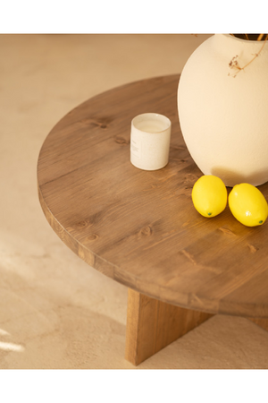 Crossed Base Wooden Coffee Tables (2) | Decowood Tokyo | Oroa.com