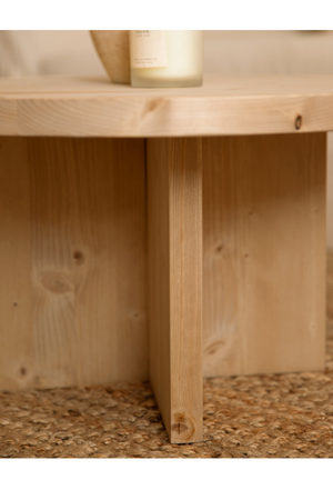 Crossed Base Wooden Coffee Tables (2) | Decowood Tokyo | Oroa.com