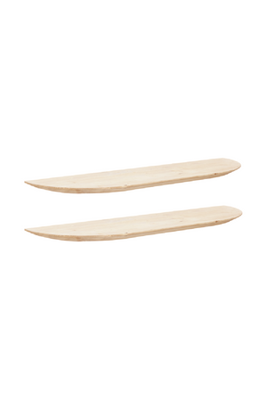 Solid Wood Floating Shelves (2) | Decowood Bloom | Oroa.com
