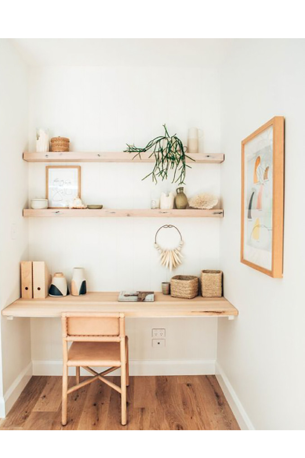 Solid Wood Floating Shelves (2) | Decowood Melva | Oroa.com