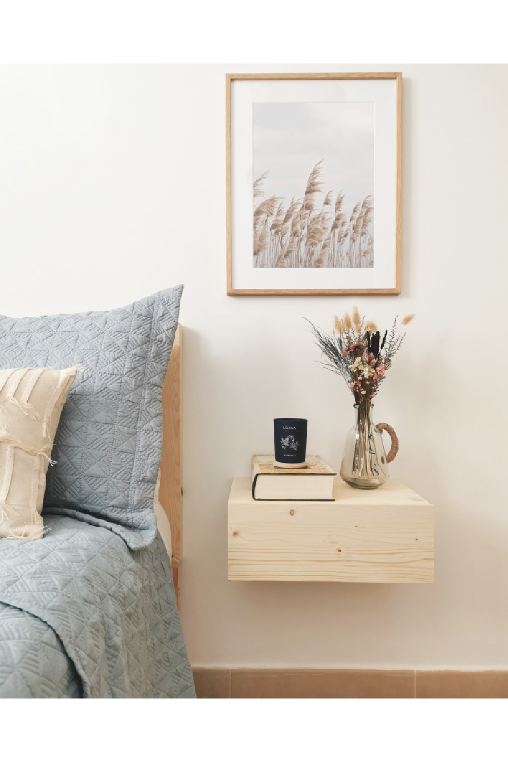 Floating Drawer Bedside Table Set (2) | Decowood Ingrid | Oroa.com