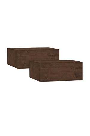 Floating Drawer Bedside Table Set (2) | Decowood Ingrid | Oroa.com