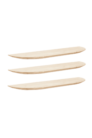 Organic-Shaped Floating Shelves (3) | Decowood Bloom | Oroa.com
