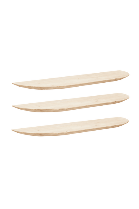 Organic-Shaped Floating Shelves (3) | Decowood Bloom | Oroa.com