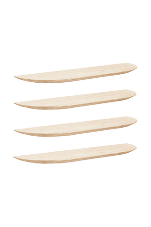 Organic-Shaped Floating Shelves (4) | Decowood Bloom | Oroa.com