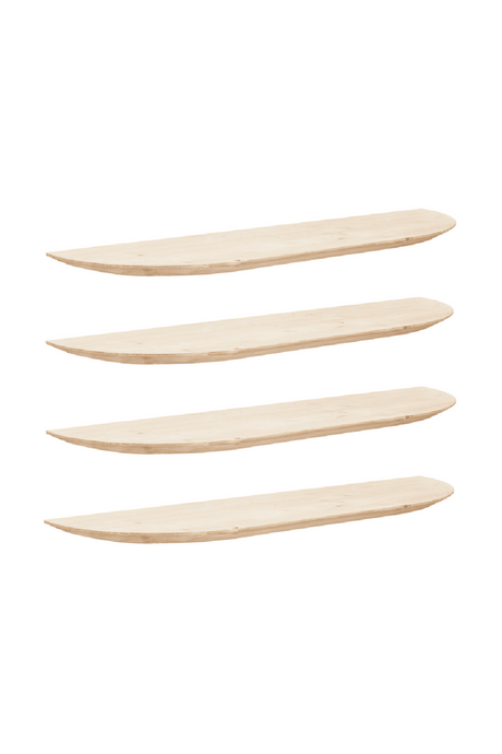 Organic-Shaped Floating Shelves (4) | Decowood Bloom | Oroa.com