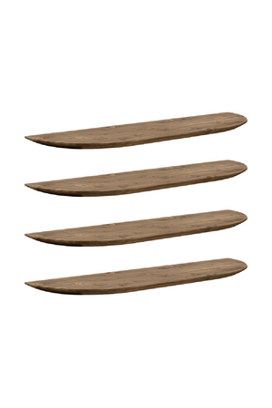 Organic-Shaped Floating Shelves (4) | Decowood Bloom | Oroa.com