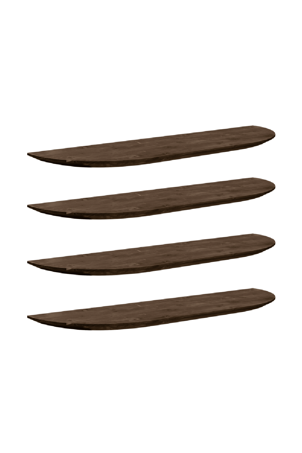 Organic-Shaped Floating Shelves (4) | Decowood Bloom | Oroa.com