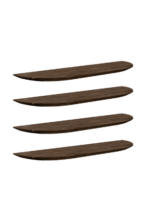 Organic-Shaped Floating Shelves (4) | Decowood Bloom | Oroa.com