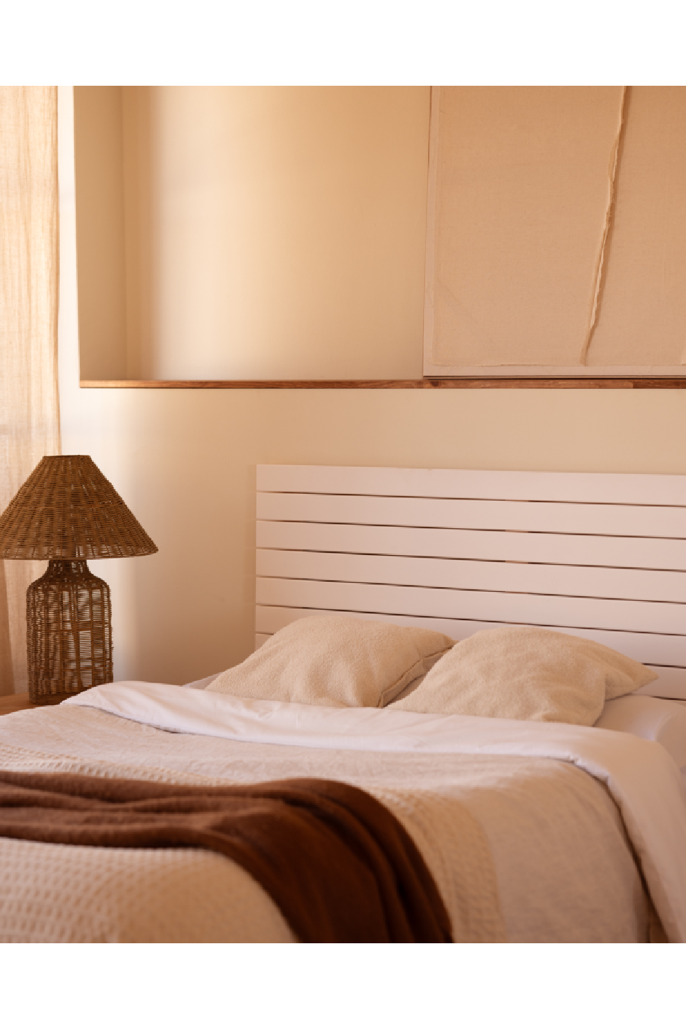 Horizontal Slatted Headboard | Decowood Cairo | Oroa.com