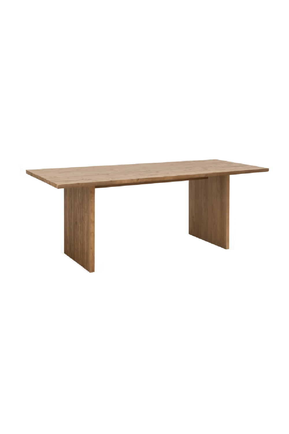 Fluted Wood Legs Dining Table | Decowood Bali | Oroa.com