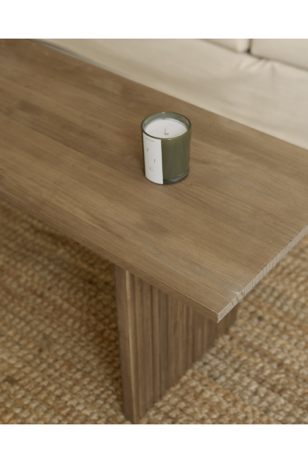 Fluted Legs Wooden Coffee Table | Decowood Bali | Oroa.com