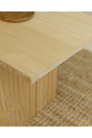 Fluted Legs Wooden Coffee Table | Decowood Bali | Oroa.com