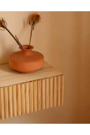 Fluted Floating Bedside Table | Decowood Bali | Oroa.com