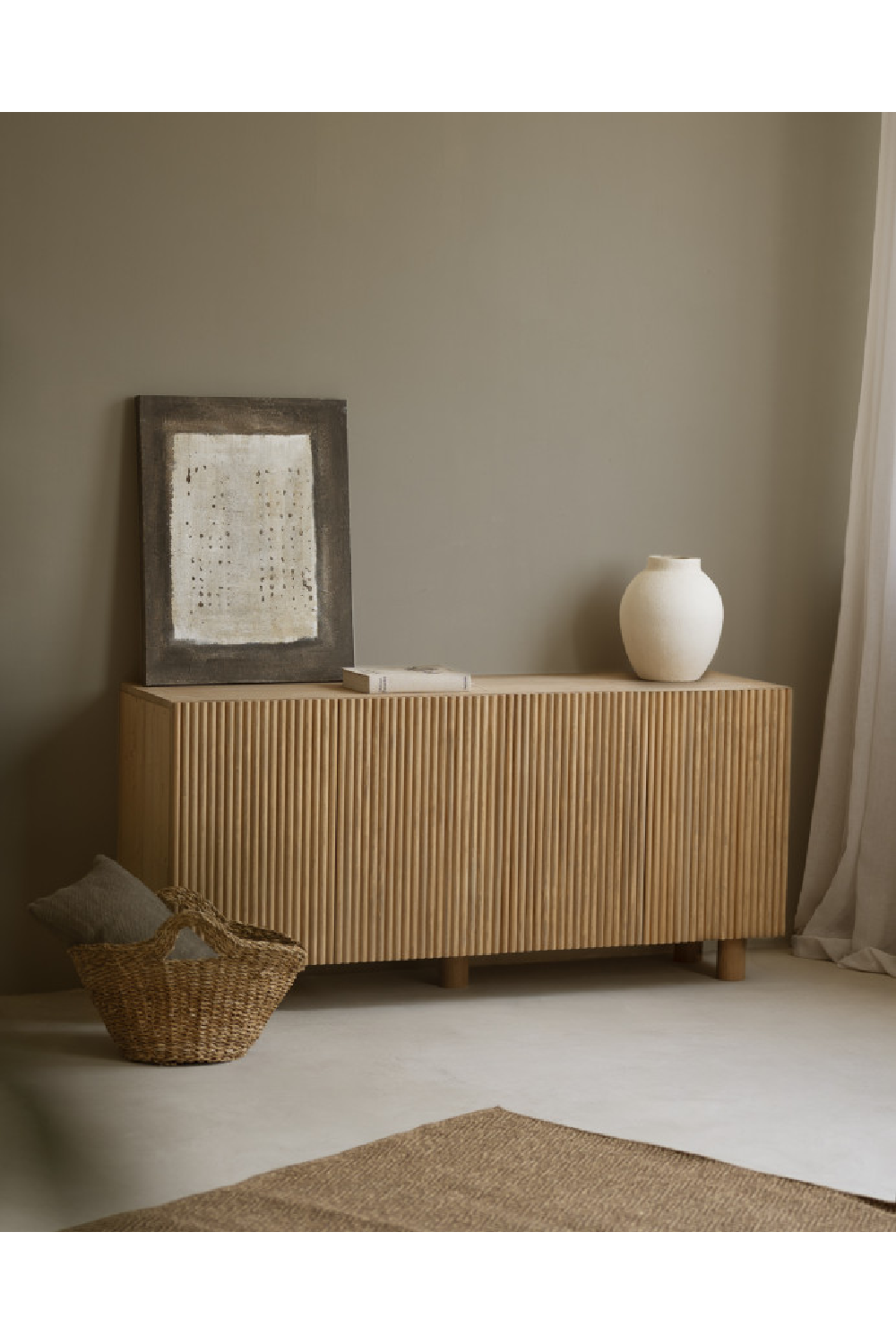 Fluted Wood Sideboard | Decowood Bali | Oroa.com