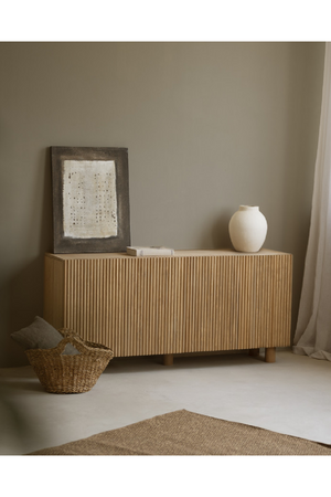 Fluted Wood Sideboard | Decowood Bali | Oroa.com