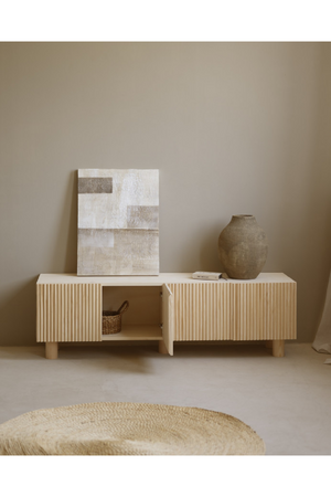 Fluted Wood TV Stand | Decowood Bali | Oroa.com