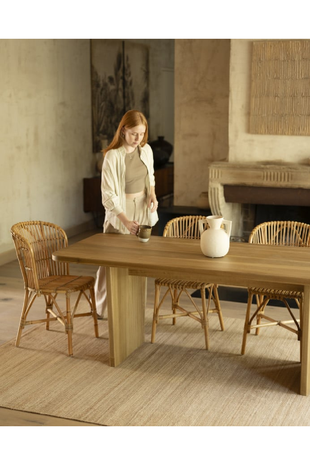 Scandinavian Style Dining Table | Decowood Bimba | Oroa.com