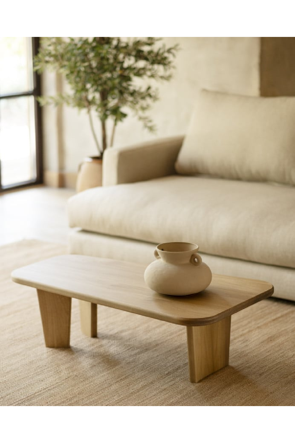 3-Legged Poplar Coffee Table | Decowood Bimba | Oroa.com