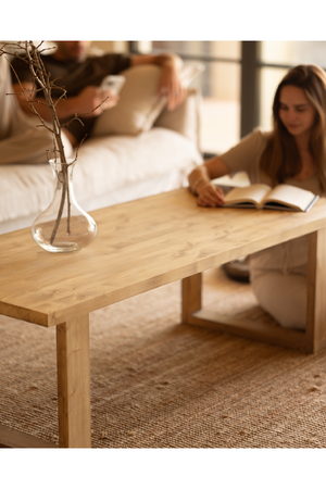 Minimalist Rectangular Coffee Table | Decowood Cairo | Oroa.com