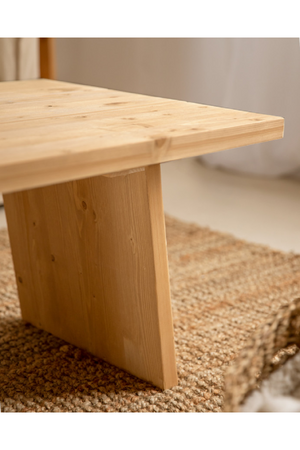 Pine Wood Coffee Table | Decowood Frida II | Oroa.com